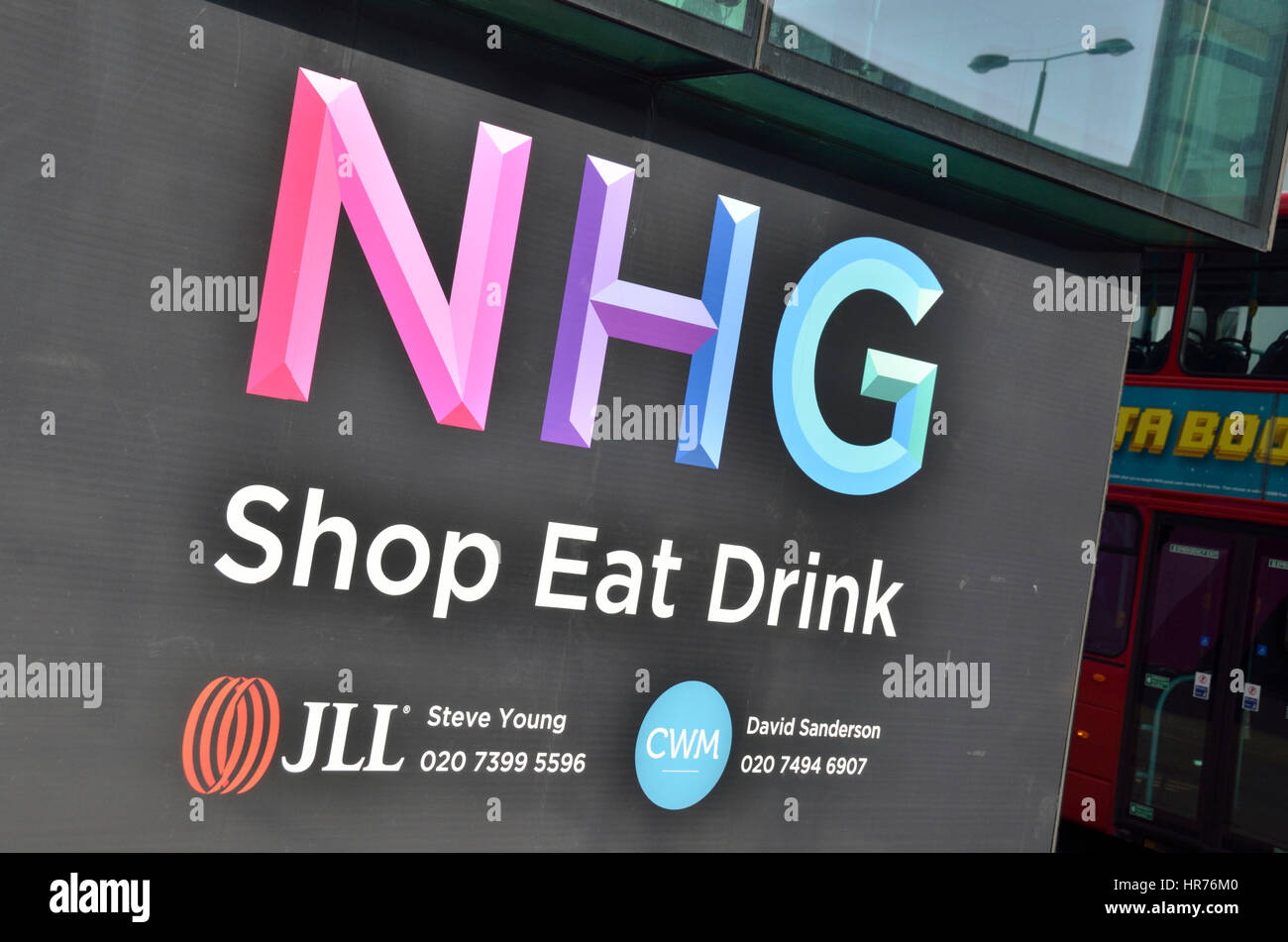 NHG Shop Essen trinken, Notting Hill, London, UK. Stockfoto