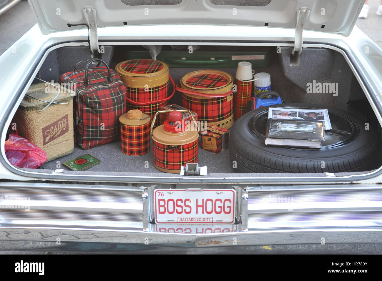 Morris Cruise Nachtfahrzeugshow, Morris, Illinois, USA. Stockfoto