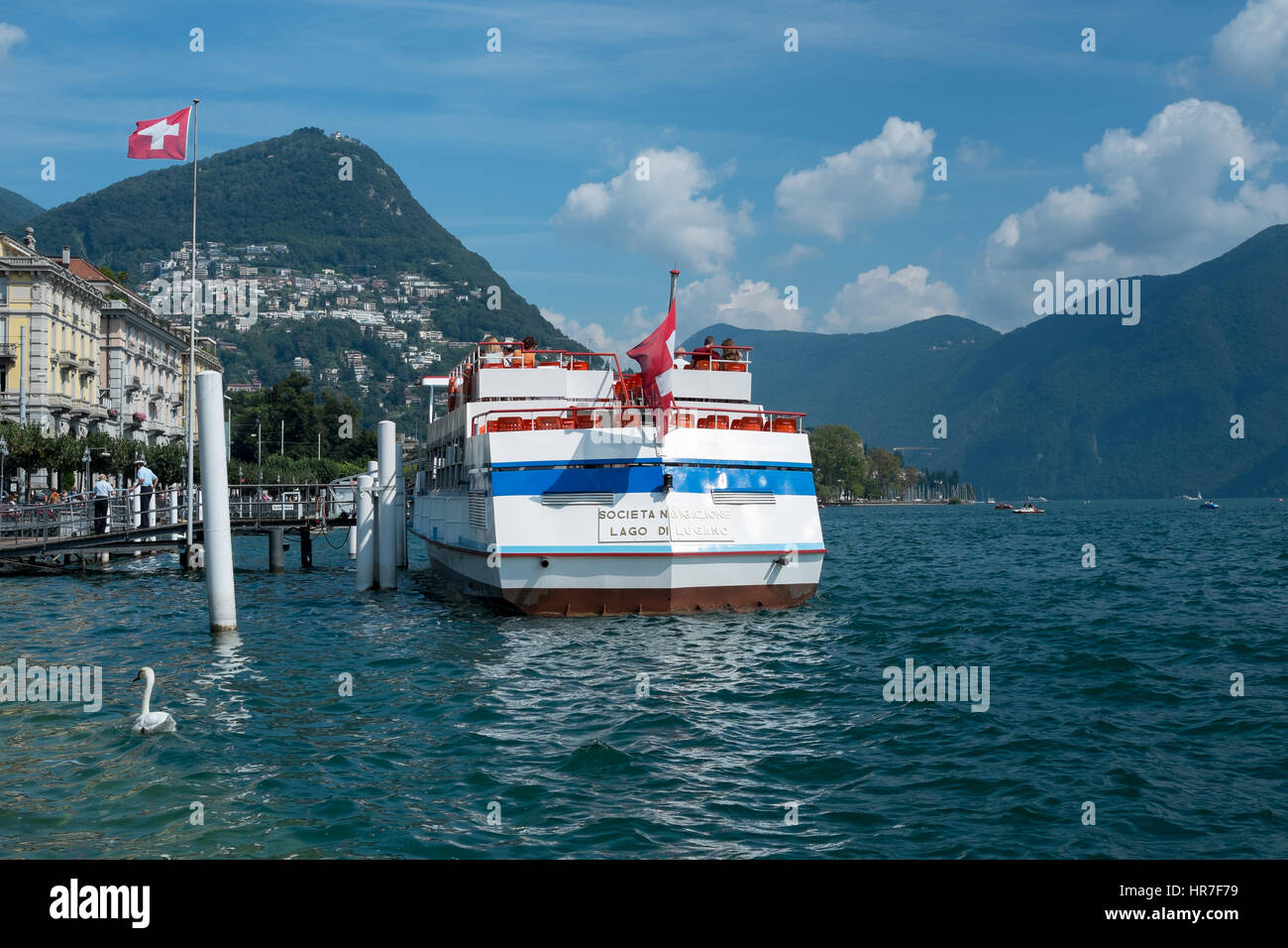 Lago di Lugano Stockfotografie Alamy
