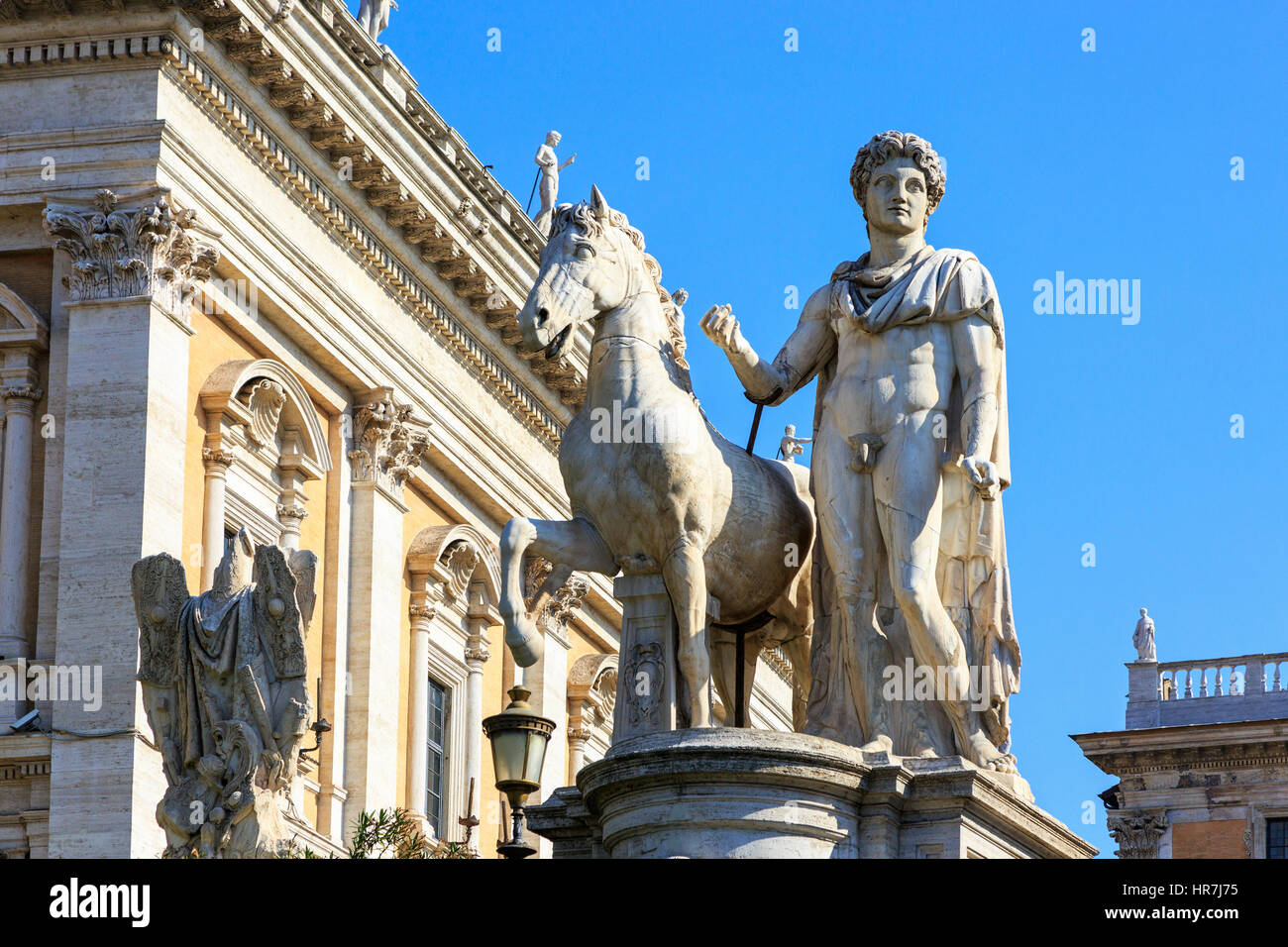 Statue von Romulus am Campidoglio, Rom, Italien Stockfoto