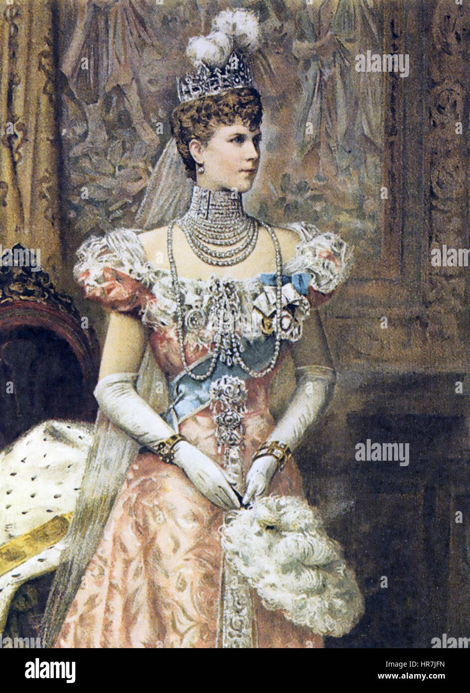 Frau ALEXANDRA von Dänemark (1844-1925) von Edward VII Stockfoto