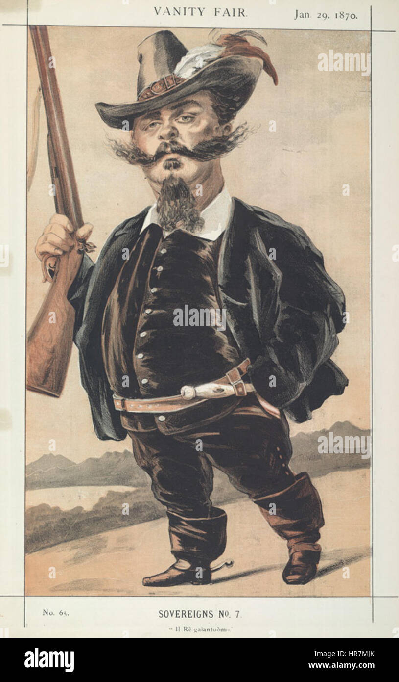 Victor Emmanuel II von Italien, Vanity Fair, 1870-01-29 Stockfoto
