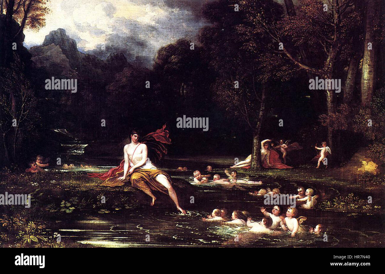 West, Benjamin - Narziss und Echo - 1805 Stockfoto