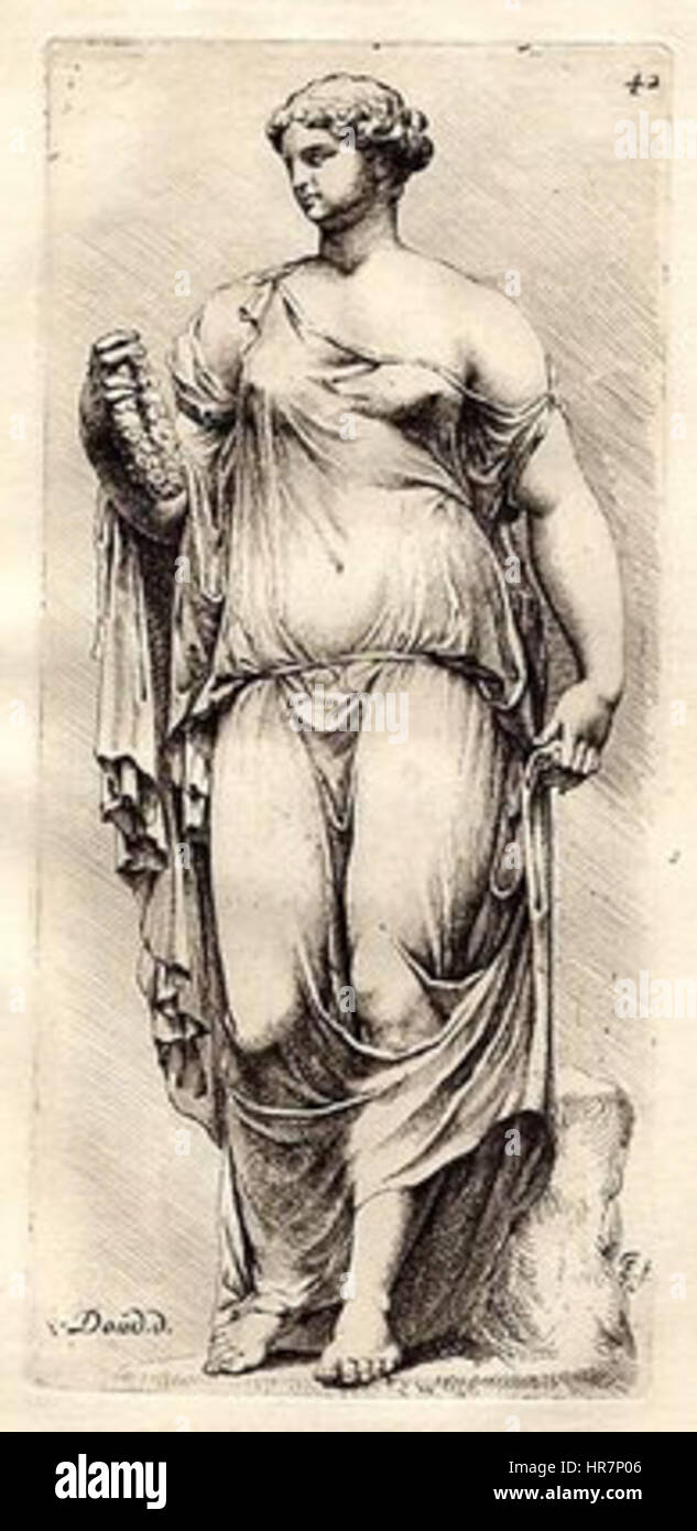 Willem Doudijns - Zeichnung für Jan de Bisschop Stockfoto