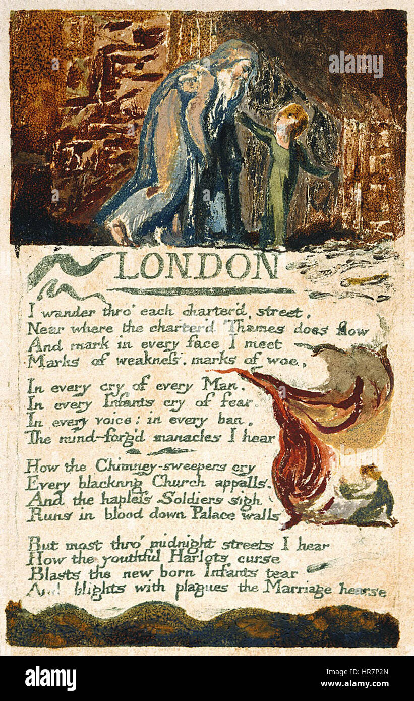 Lieder der Unschuld und von Erfahrung kopieren F Objekt 39 LONDON Stockfoto