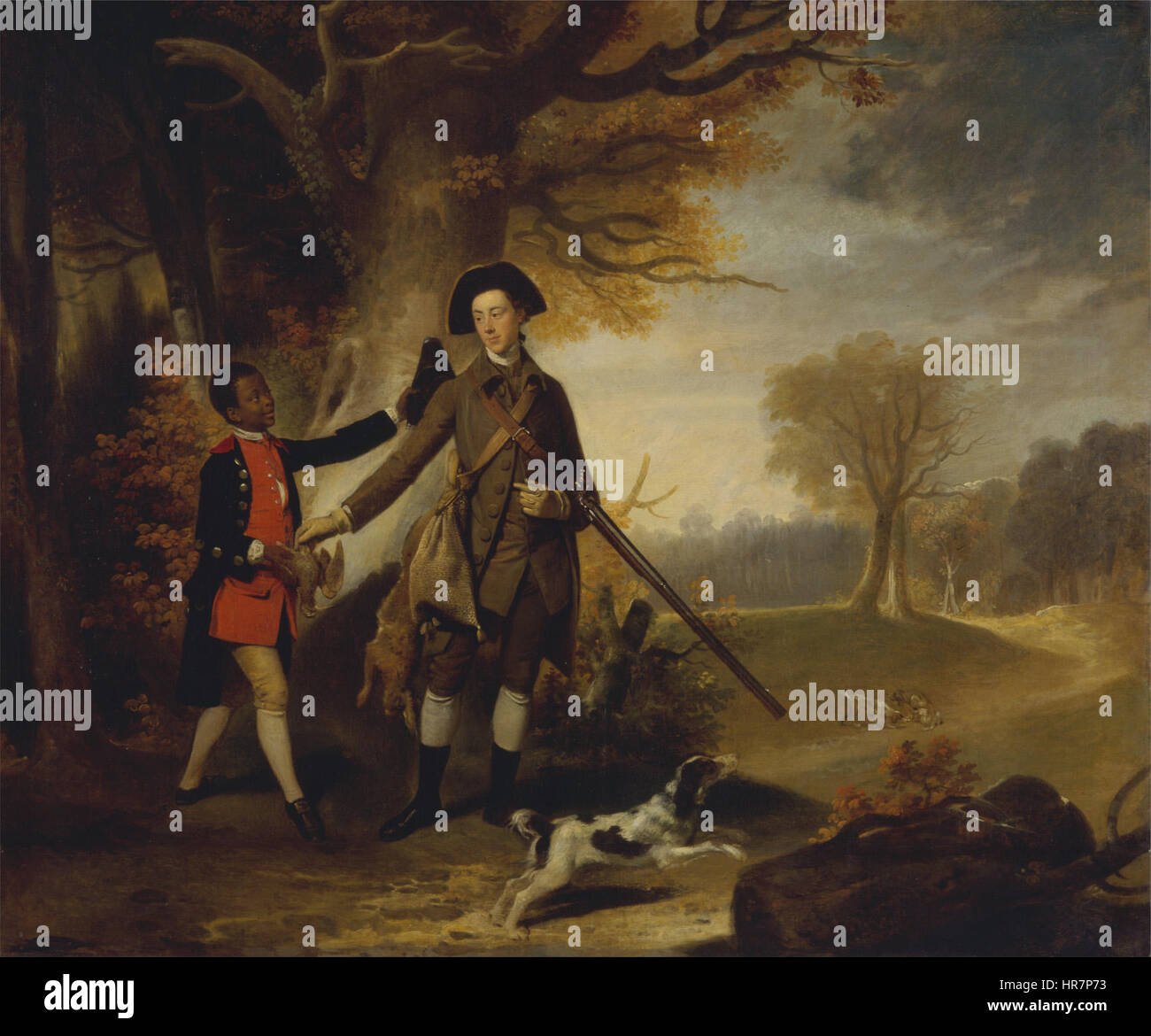 Die dritte Duke of Richmond, Shooting mit seinem Diener - Google Art Project Stockfoto