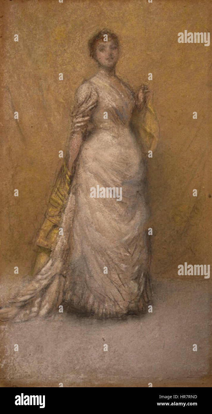 Die kleine Notiz in gelb und Gold (1886) von James McNeill Whistler Stockfoto