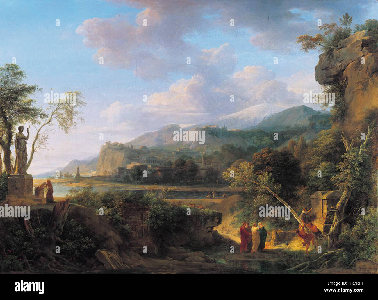 Valenciennes, Pierre-Henri de - Cicero entdeckt das Grab des Archimedes Stockfoto