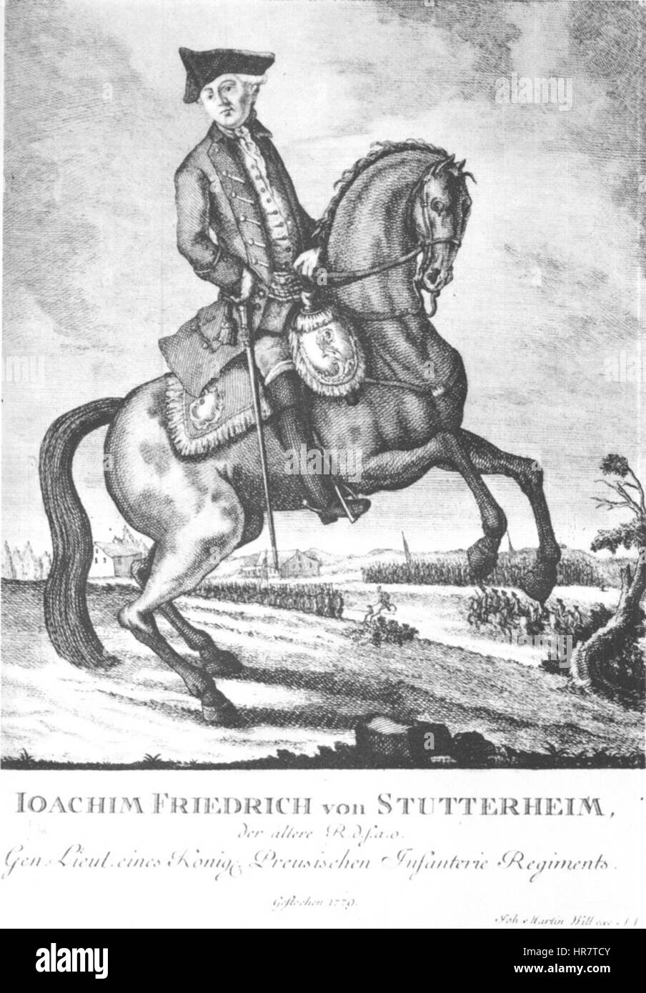 Stutterheim, Joachim Friedrich von (1715-1783) Stockfoto