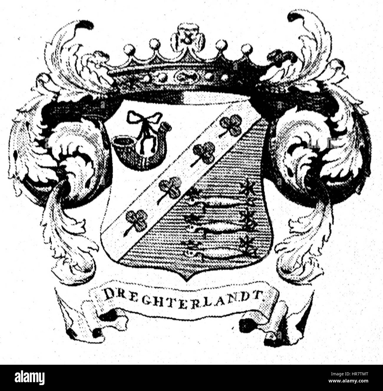 Wapen Dijkgraafschap drechterland Stockfoto