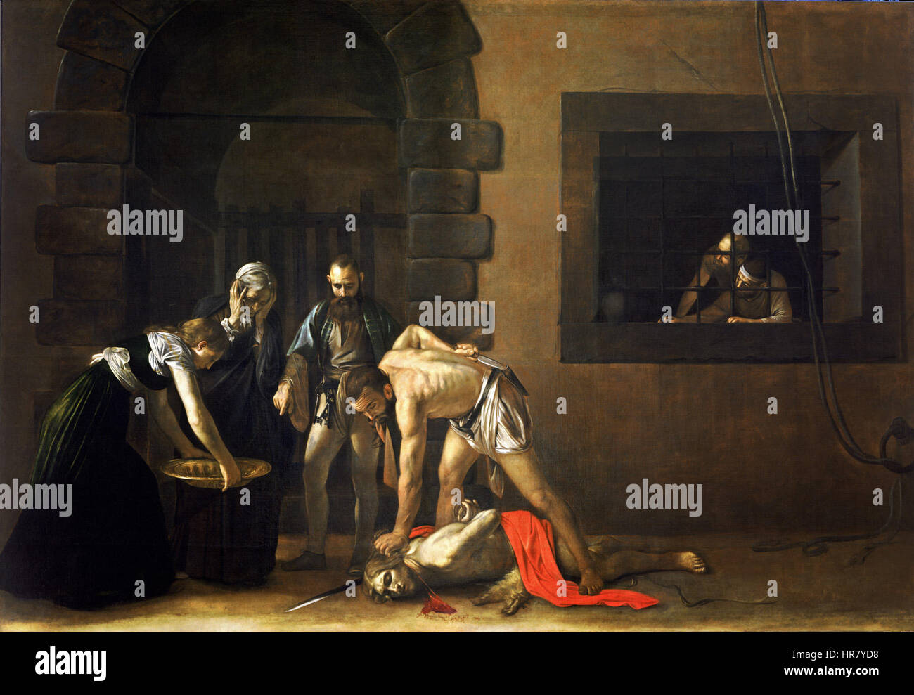 Die Enthauptung des Saint John-Caravaggio (1608) Stockfoto