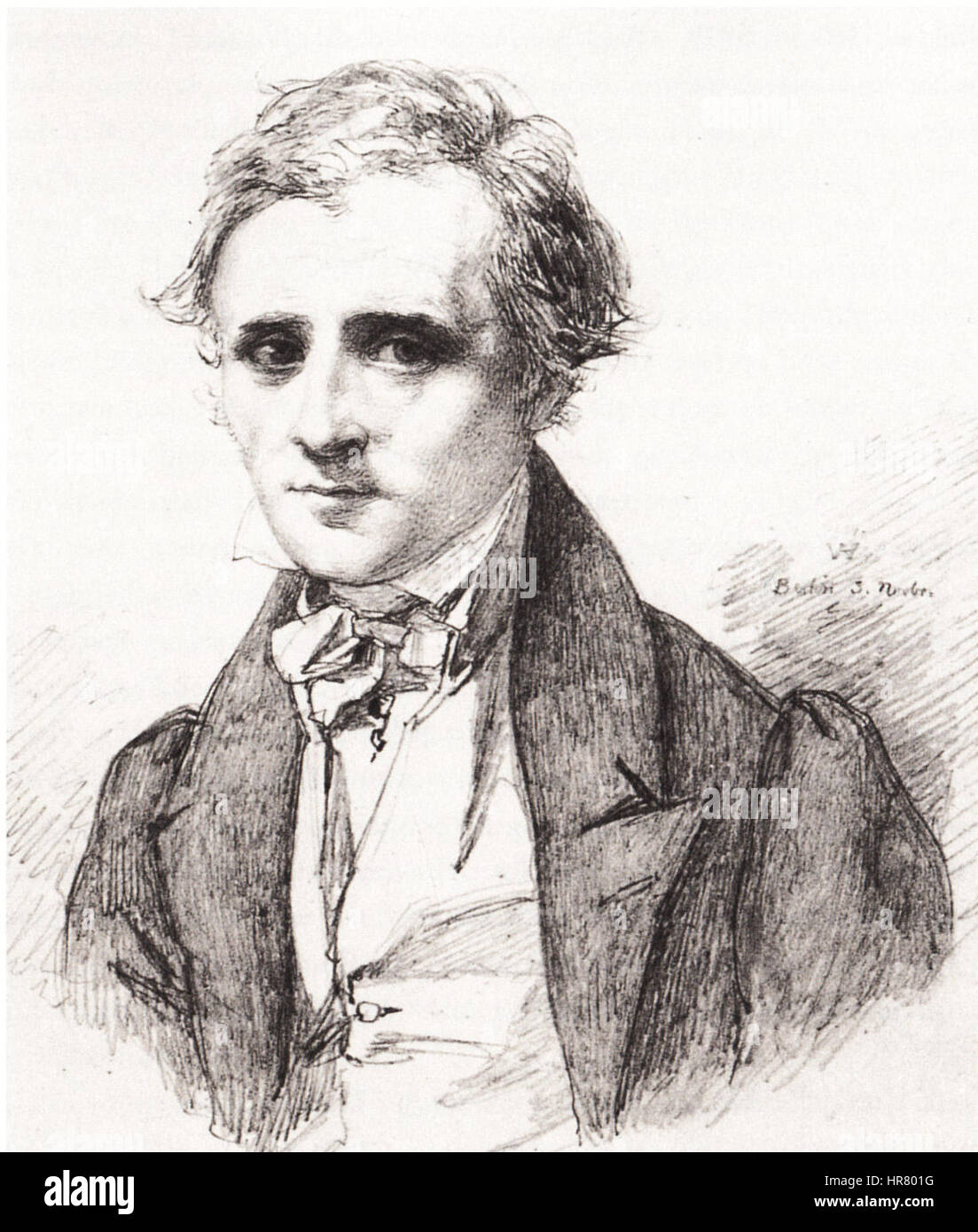 Zeichnung von wilhelm hensel Fotos und Bildmaterial in hoher