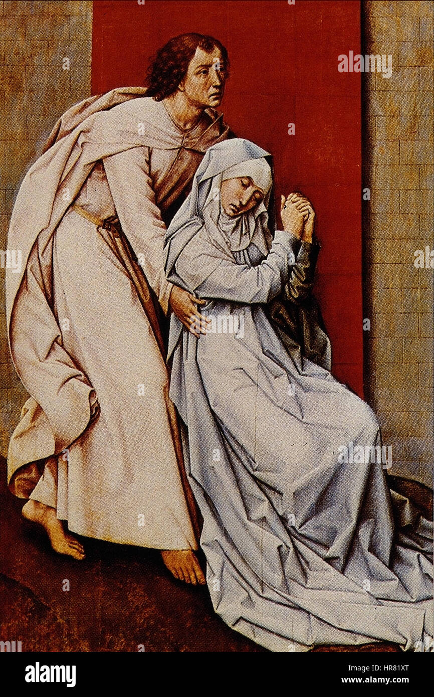 Jungfrau Maria und Johannes - Roger van der Weyden Stockfoto