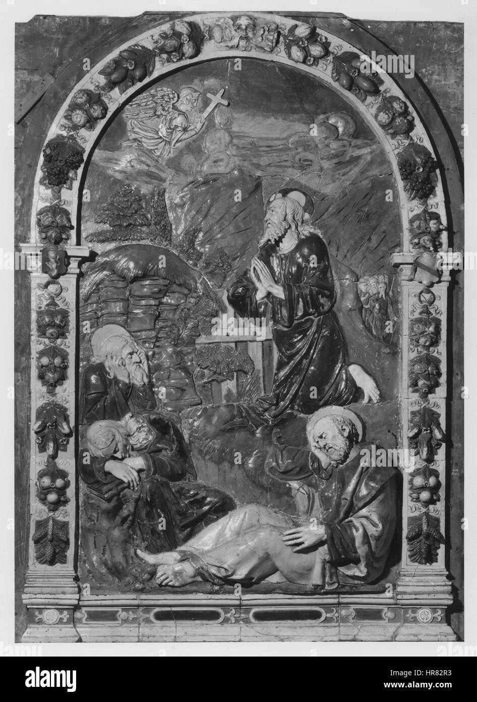 Workshop von Santi Buglioni - die Qual im Garten von Gethsemane - Walters 27223 Stockfoto