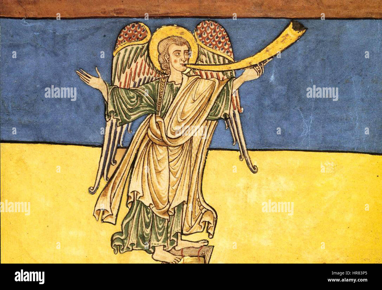 Der siebente Engel der Apokalypse verkünden die Herrschaft des Herrn - c. 1180 Stockfoto