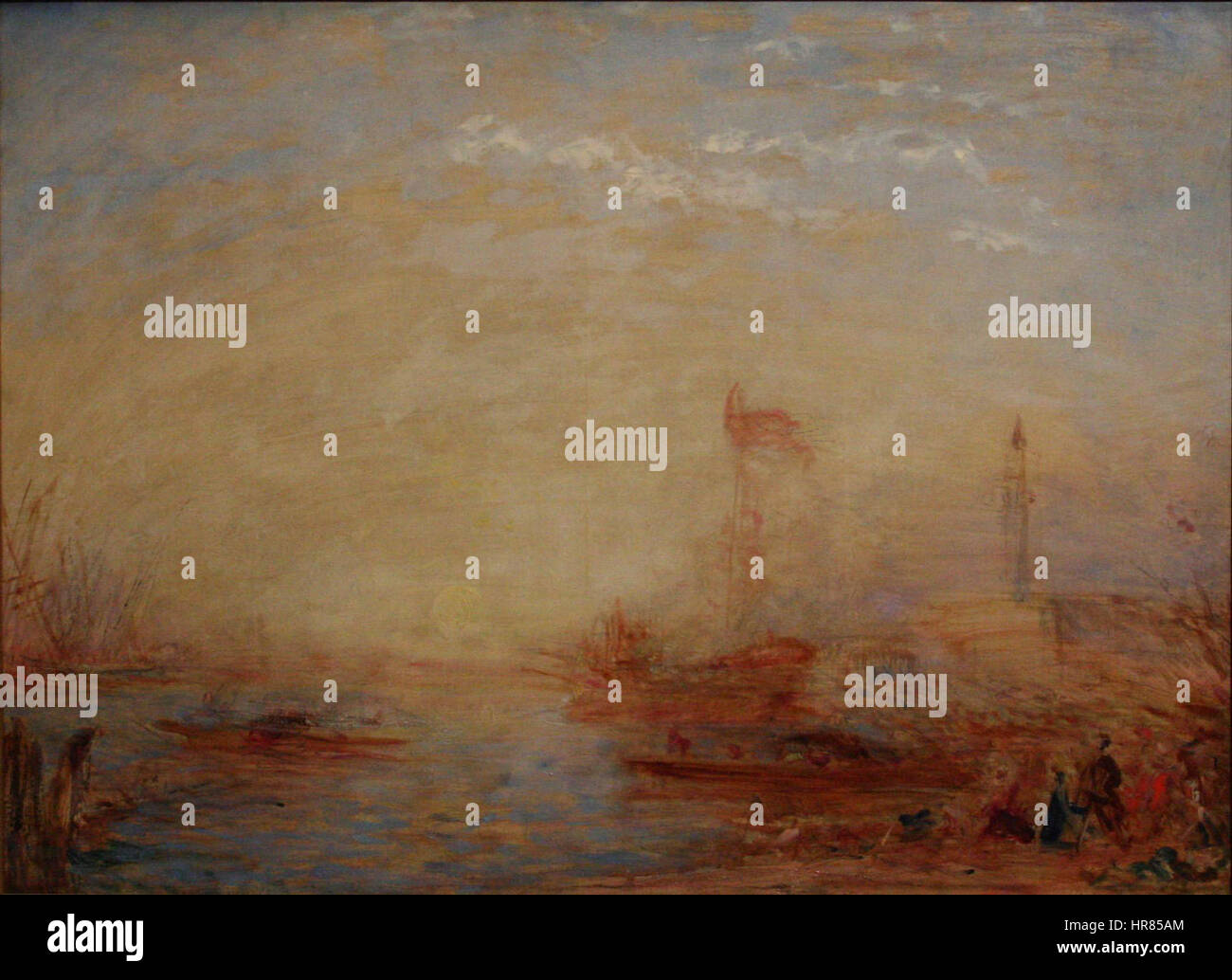 Ziem - Vue de Venise Ou Bucentaure Stockfoto