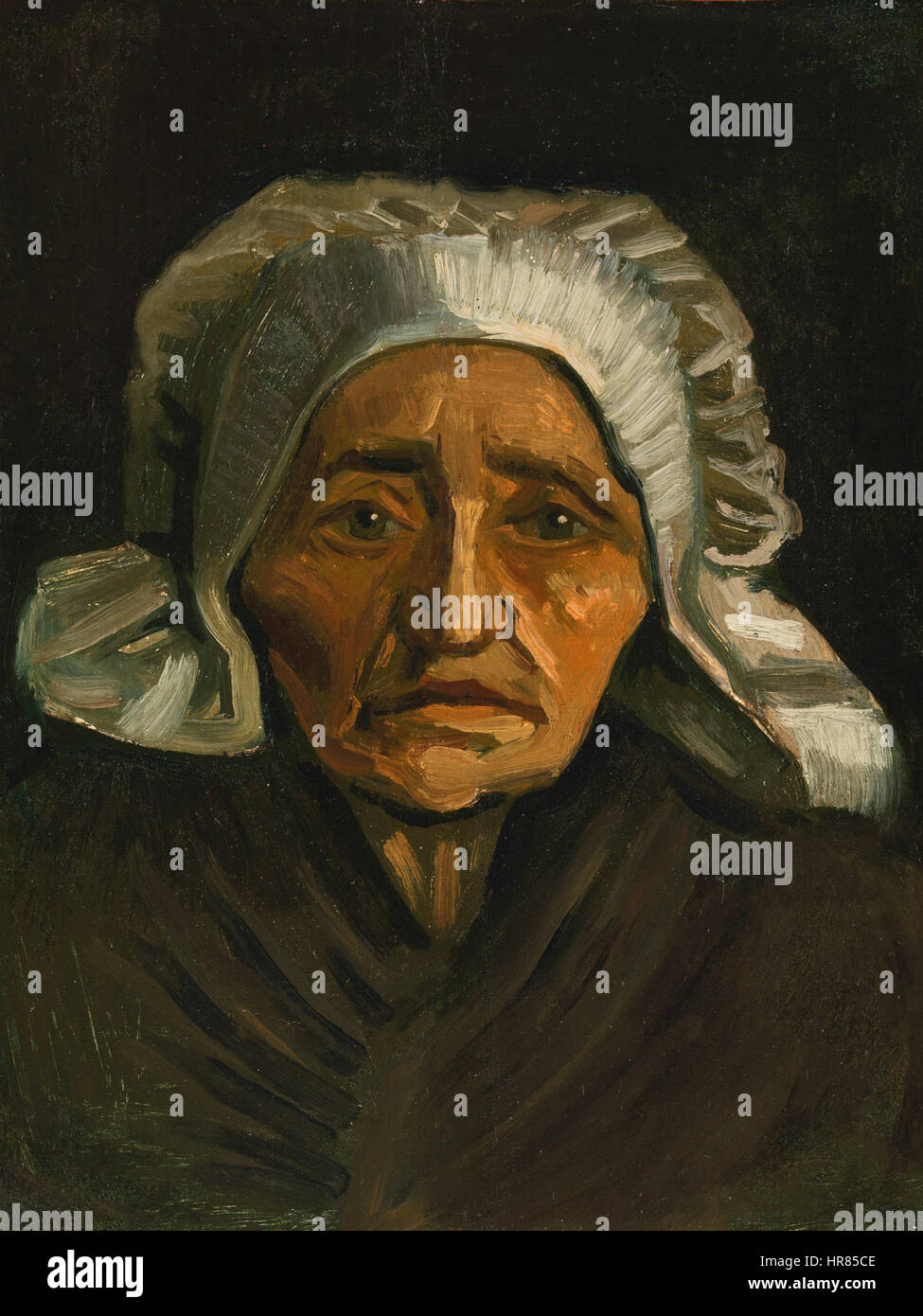 Vincent Van Gogh - Leiter eine alte Bäuerin mit White Cap - F146 JH551 Stockfoto