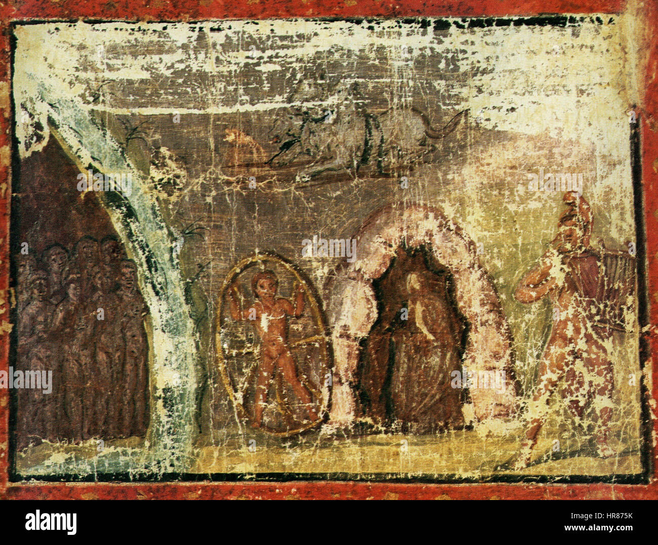 VaticanVergilFolio09rOrpheus - detail Stockfoto