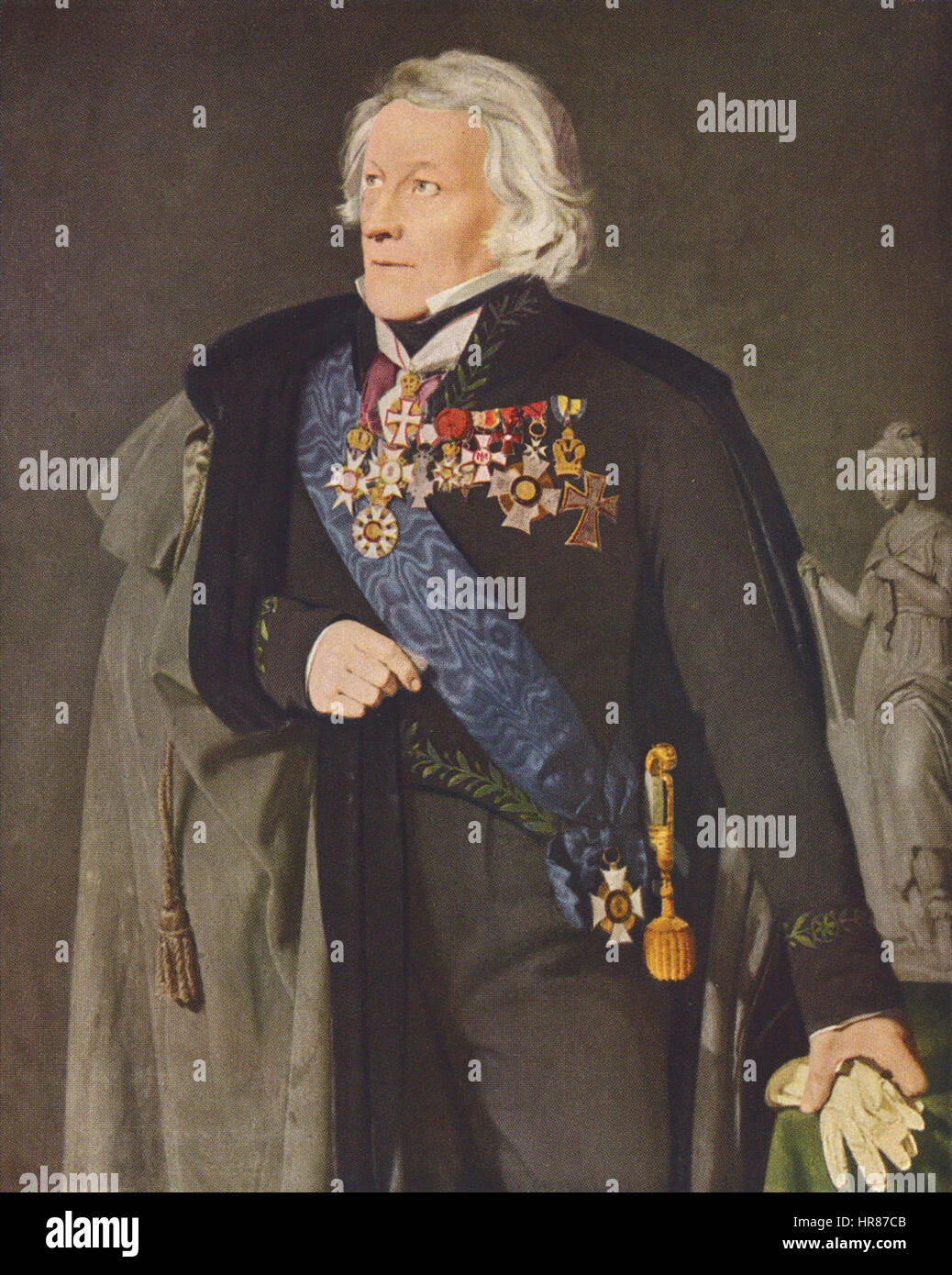Thorvaldsen, Bertel (Av Christian Albrecht Jensen-1839) Stockfoto