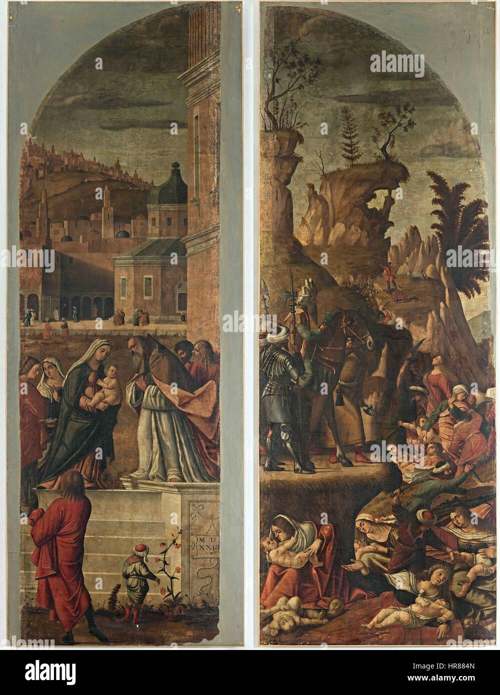 Vittore Carpaccio - Portelle Strage Degli innocenti Stockfoto