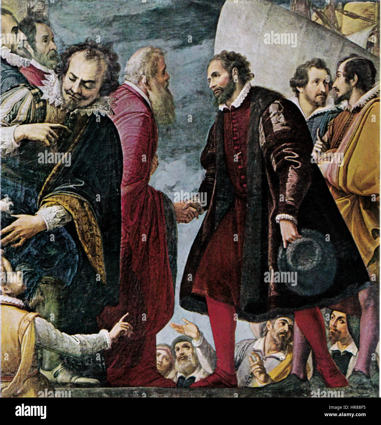 Valerio Marucelli, Michelangelo Ricevuto ein Venezia dal Dofe Andrea Gritti Stockfoto