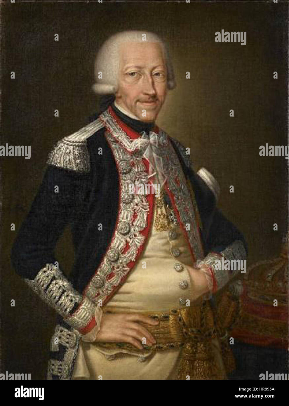Vittorio Amedeo III. War von 1773 bis 1796 König von Sardinien. Seine Herrschaft ist geprägt von Bemühungen, den Staat zu modernisieren und die Neutralität während der turbulenten Zeit der Französischen Revolution zu erhalten. Seine Führung konzentrierte sich auf politische Stabilität und wirtschaftliche Reformen in seinem Königreich. Stockfoto