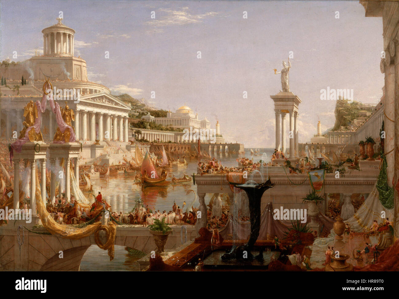 Der Kurs des Reiches Vollendung Thomas Cole 1835 1836 Stockfoto