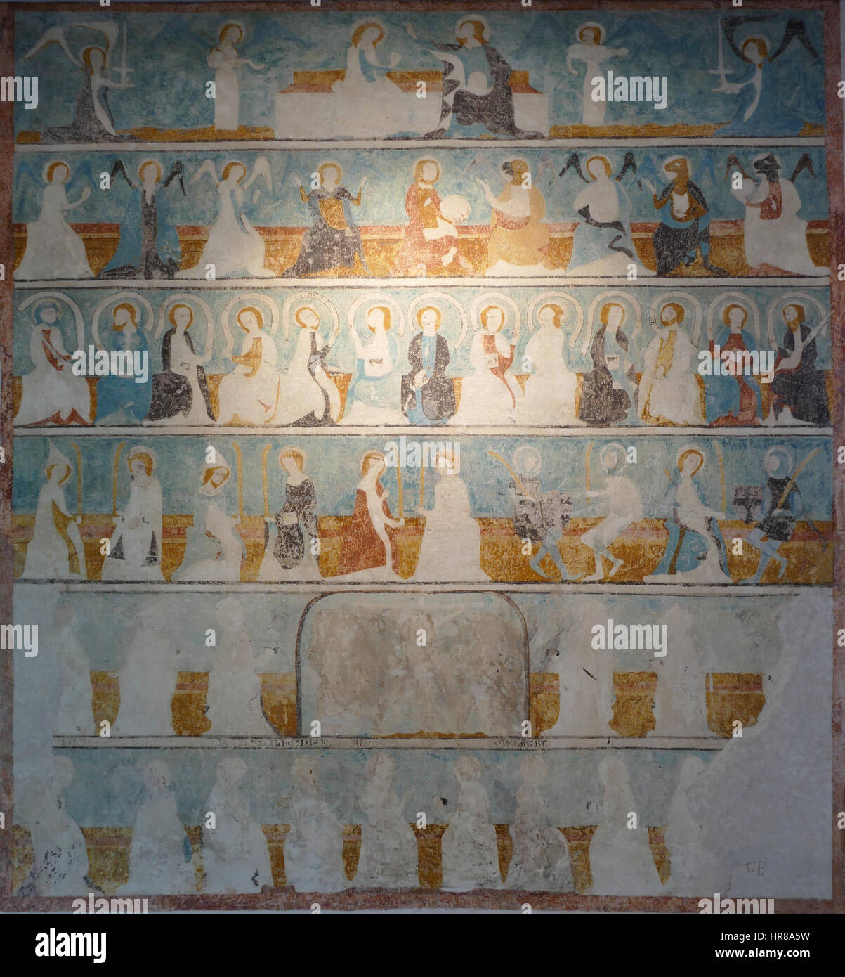 „Wissembourg St-Jean 40“ stellt die Kirche St. Jean in Wissembourg, Frankreich, dar und zeigt ihre gotische Architektur und historische Bedeutung. Das Kunstwerk hebt das komplizierte Design der Kirche, die Buntglasfenster und die spirituelle Atmosphäre rund um diese historische Stätte hervor. Es spiegelt den architektonischen Stil und die religiöse Bedeutung der Zeit wider. Stockfoto