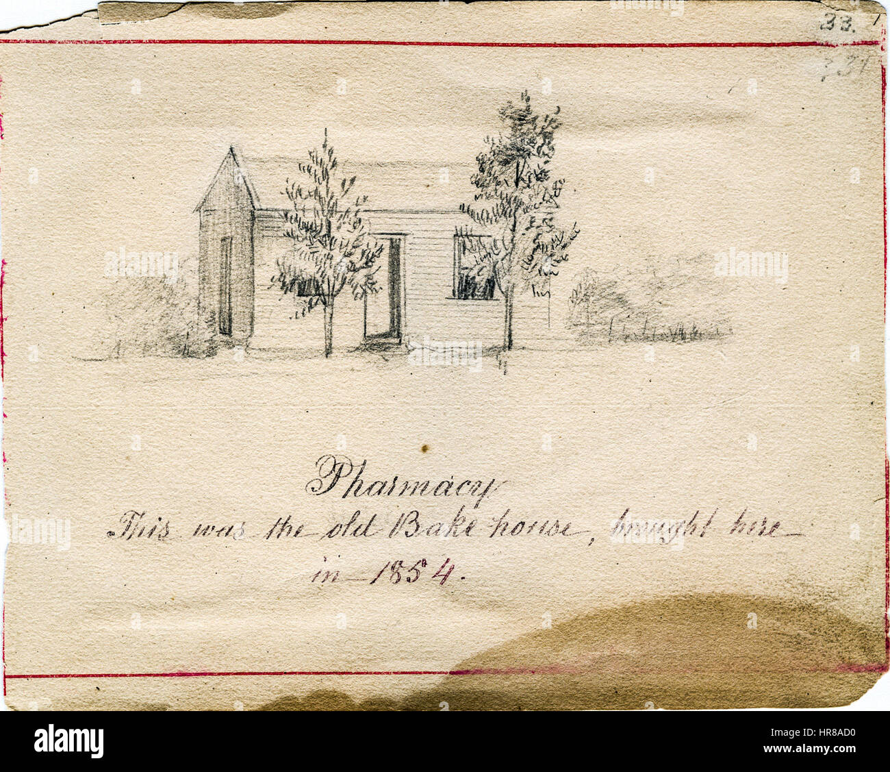 St Mary Sketchbook 33 - Apotheke Stockfoto