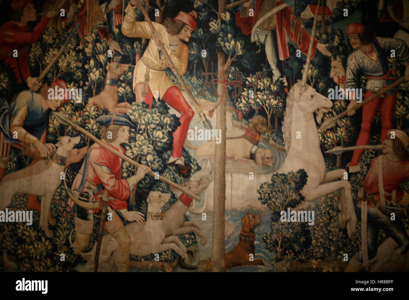 WLA Metmuseum 1495 angegriffen Einhorn Stockfoto