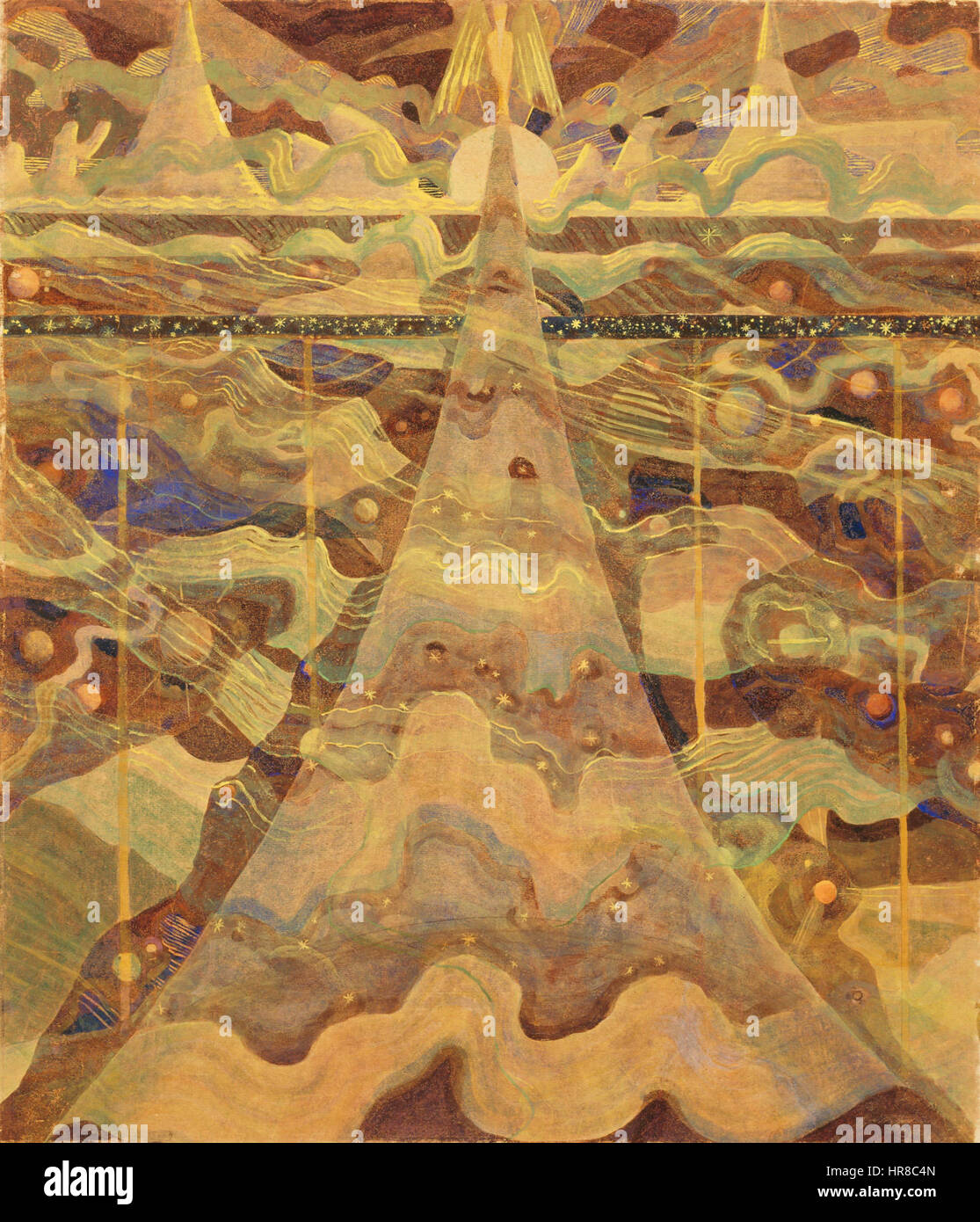 Sonate Nr. 6 (Sonate der Sterne). Allegro Stockfoto