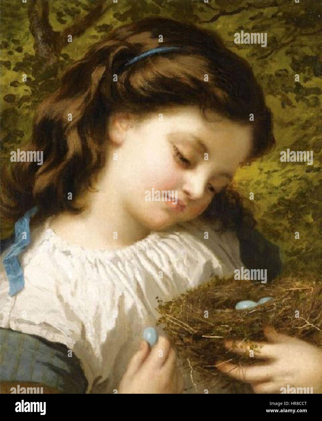 Sophie Anderson - das Vogelnest Stockfoto