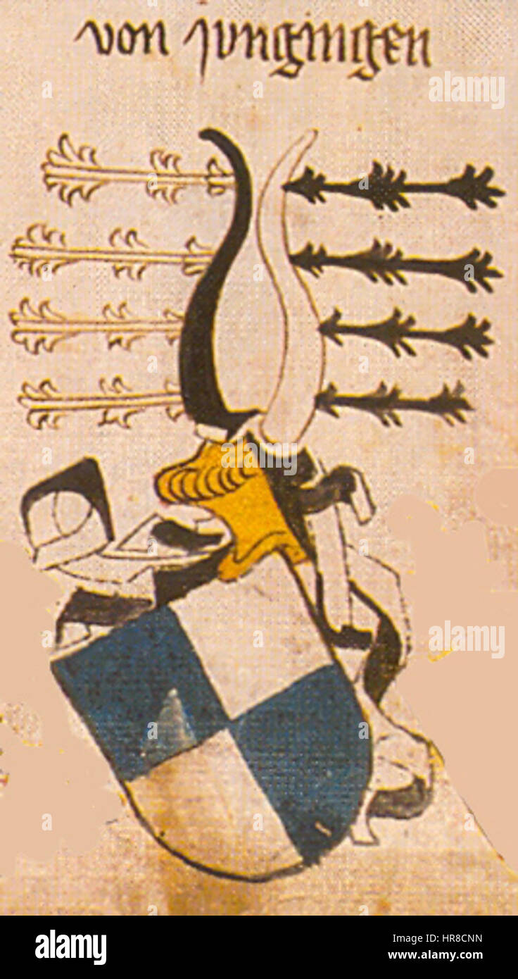 XIngeram Codex 098e-Jungingen Stockfoto