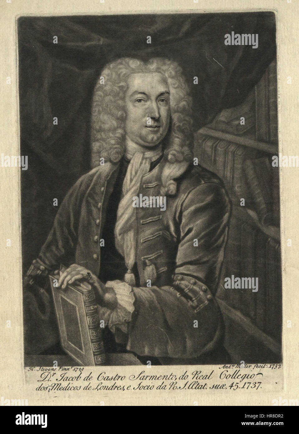 Theorica Verdadeira Das Mares, Retrato tun Autor Stockfoto