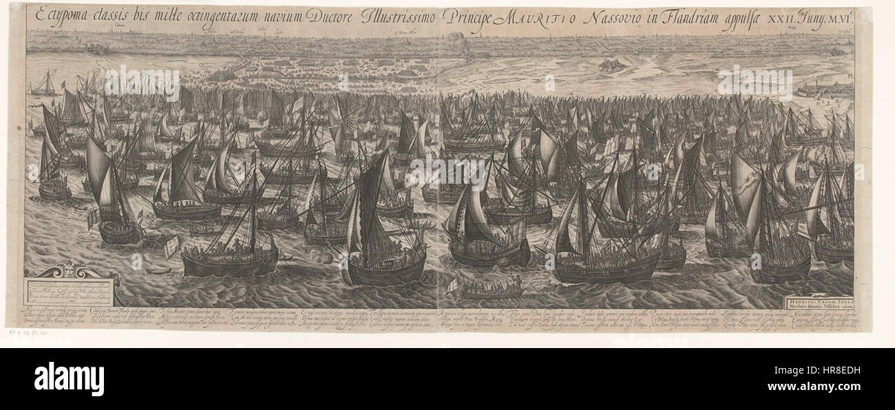 „Staatse Vloot voor Philippine 1600“ zeigt eine historische Marineszene aus dem frühen 17. Jahrhundert, die die niederländische Flotte in Aktion zeigt. Dieses Kunstwerk fängt die maritime Bedeutung während der niederländischen Kolonialzeit ein und konzentriert sich dabei auf Marinemöglichkeiten und -Strategien. Stockfoto