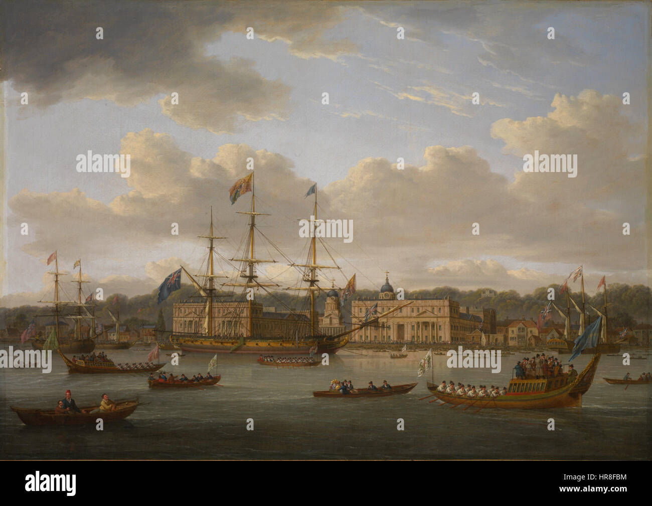 William Anderson - die Rückkehr von George IV nach Greenwich aus Schottland Stockfoto
