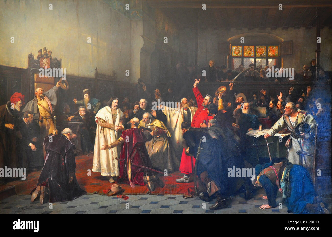 Václav Brožík - Volba Stockfoto