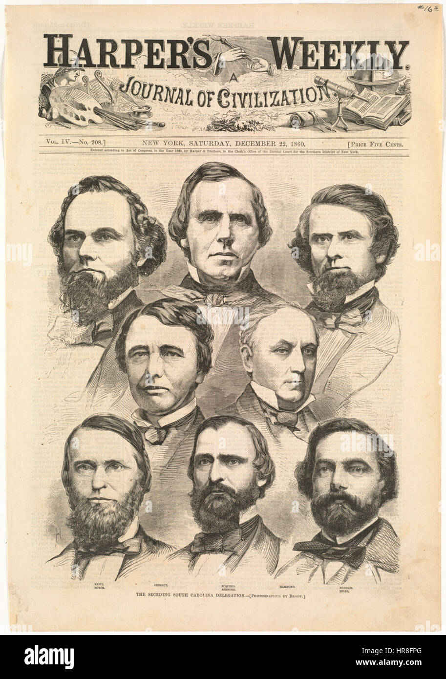 Die Delegation der seceding Südcarolina (Boston Public Library) Stockfoto