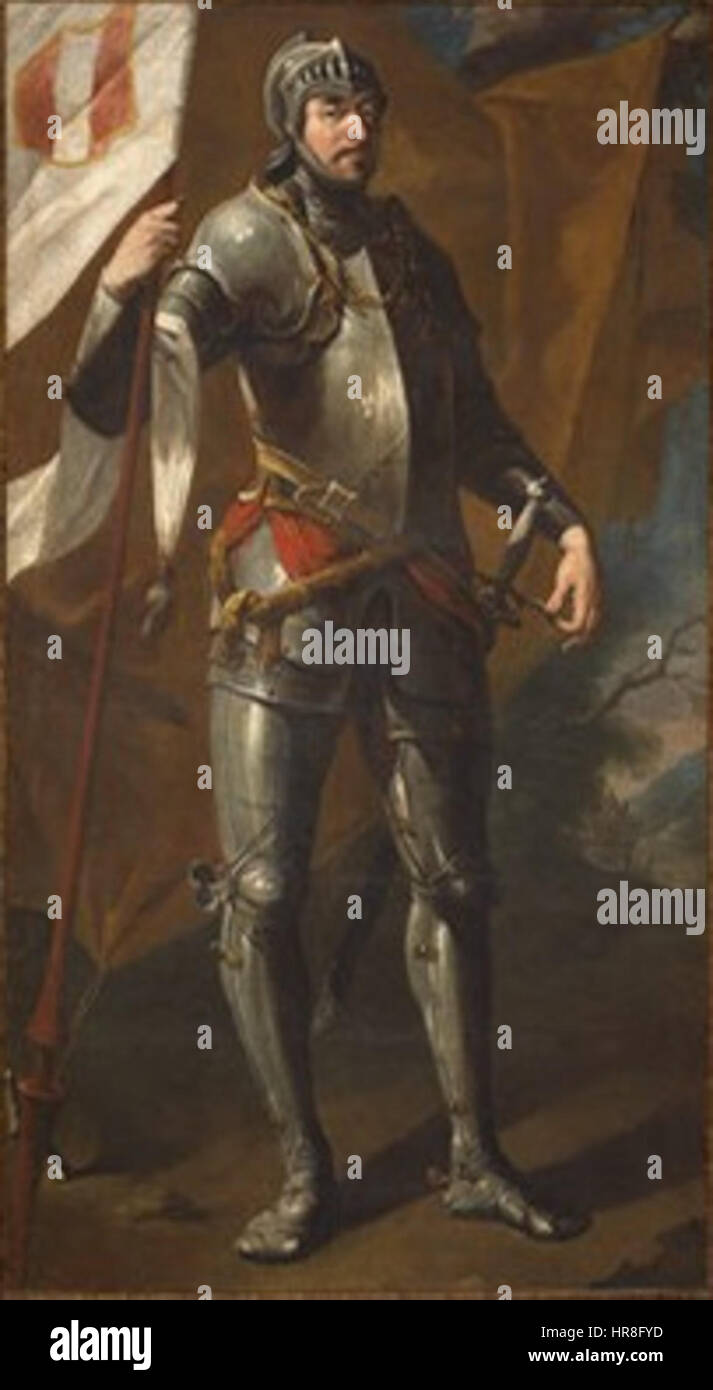 Vitez V Oklepu (18. St.) Stockfoto