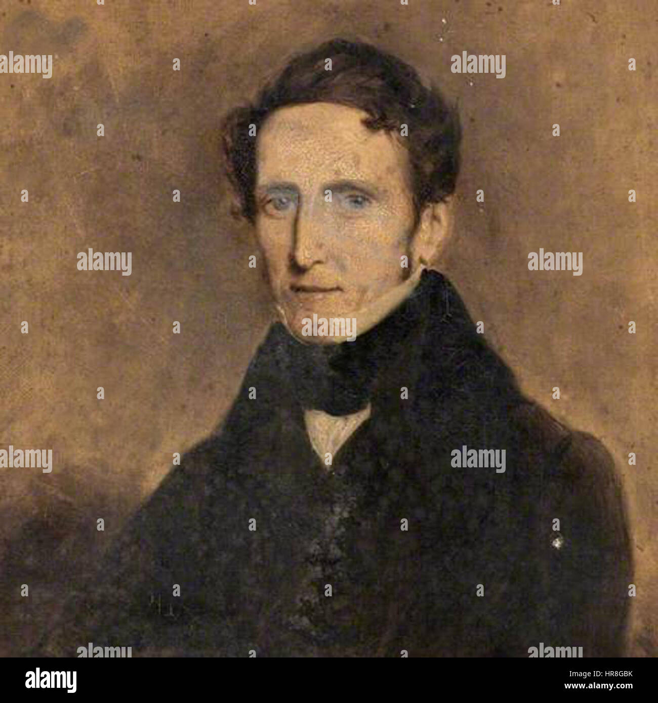 „W.T. Blair, Mayor of Bath“ von Edward Kilvert stellt eine prominente Persönlichkeit der britischen Gesellschaft des 19. Jahrhunderts dar. Das Porträt unterstreicht das würdevolle Erscheinungsbild und die Führungsqualitäten des Motivs, das repräsentativ für viktorianische Porträts ist. Stockfoto