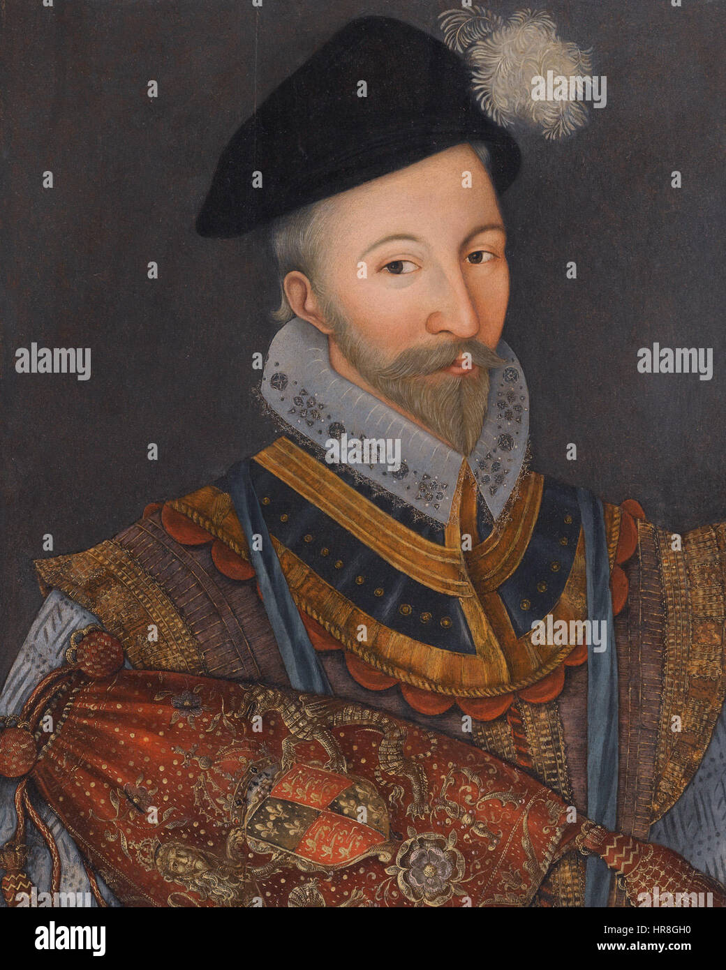 William Howard (ca. 1510-1573), 1. Baron Howard von Howard von Effingham, Englisch-Schule des 16. Jahrhunderts Stockfoto