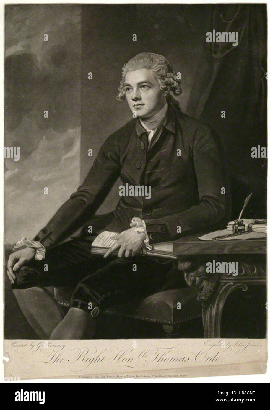 Thomas Orde-Powlett, 1. Baron Bolton, war ein britischer Politiker und Peer. Sein Titel und seine Beiträge zum politischen Leben im 18. Jahrhundert waren bedeutend für die Gestaltung der britischen Aristokratie während seiner Zeit. Stockfoto