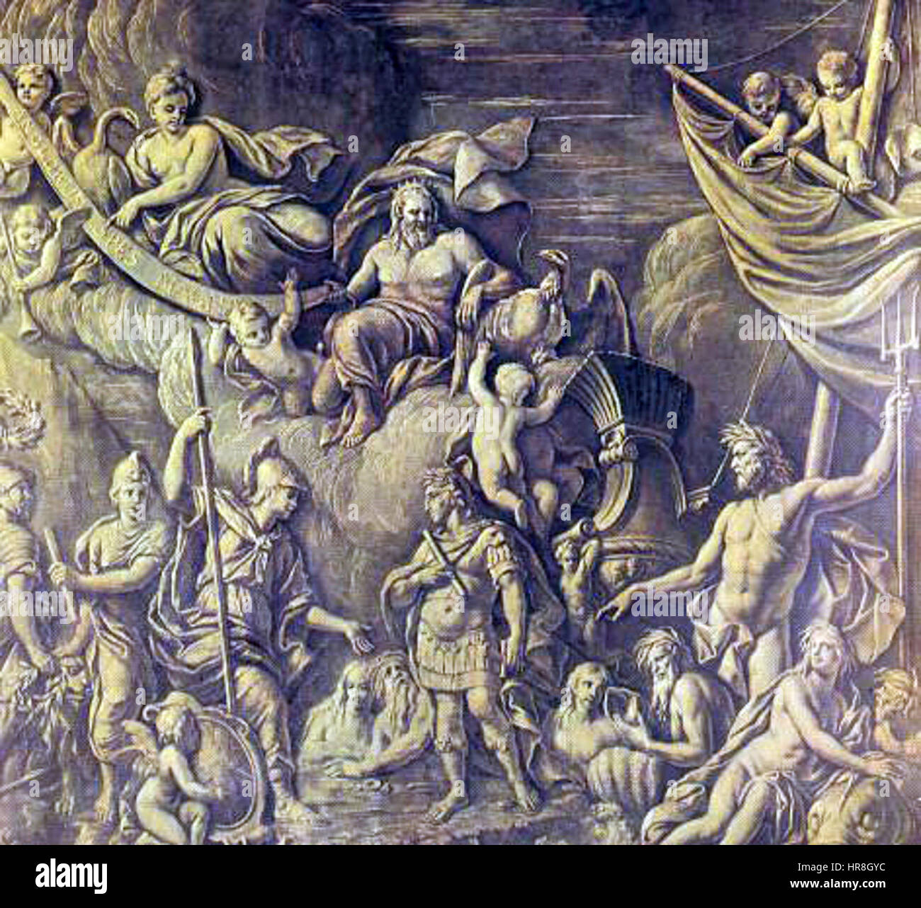 Die Ankunft von William III Stockfoto