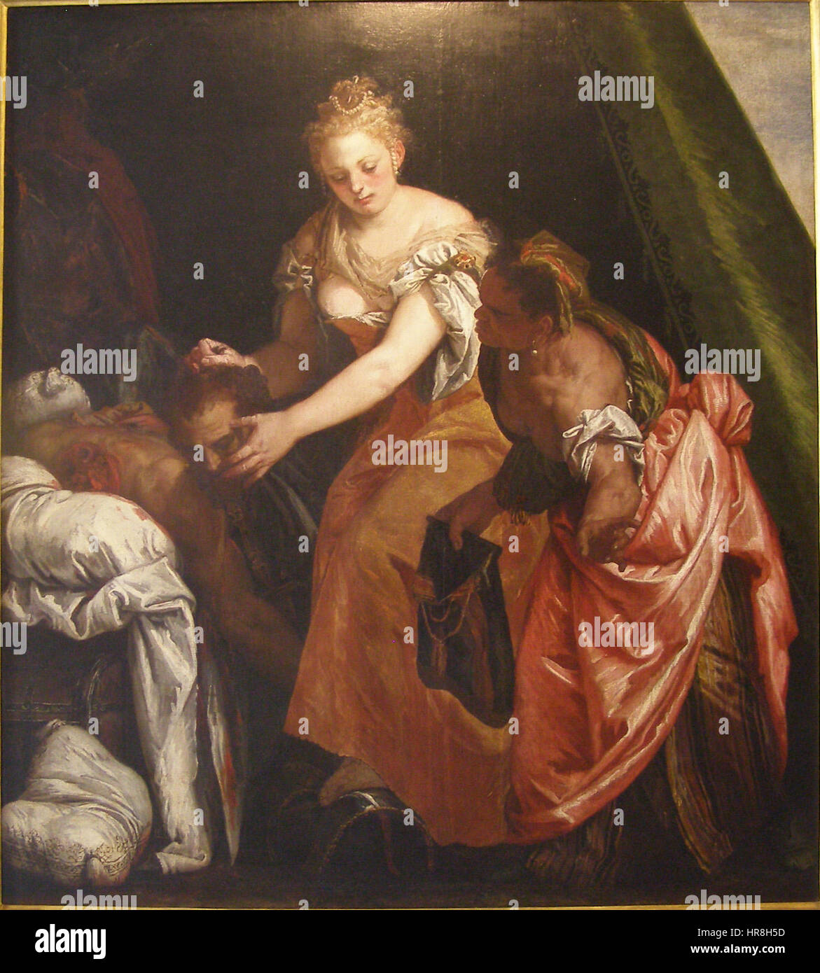 Veronese Giuditta Con la Testa di Oloferne Stockfoto