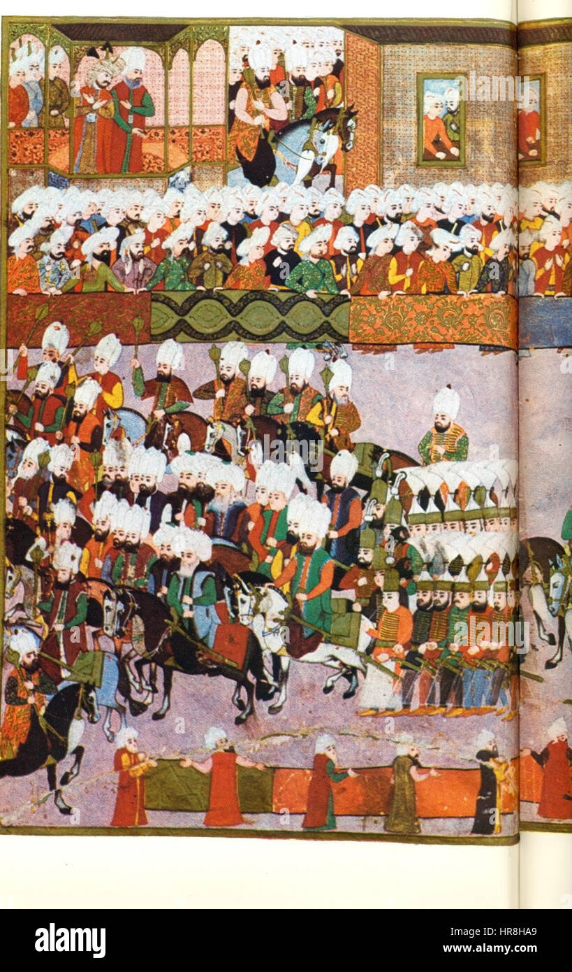 Siegesparade der Mehmed III nach der Eroberung von Eger A Stockfoto