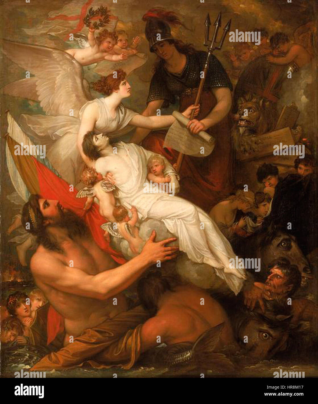 Die Unsterblichkeit der Nelson von Benjamin West 1807 Stockfoto