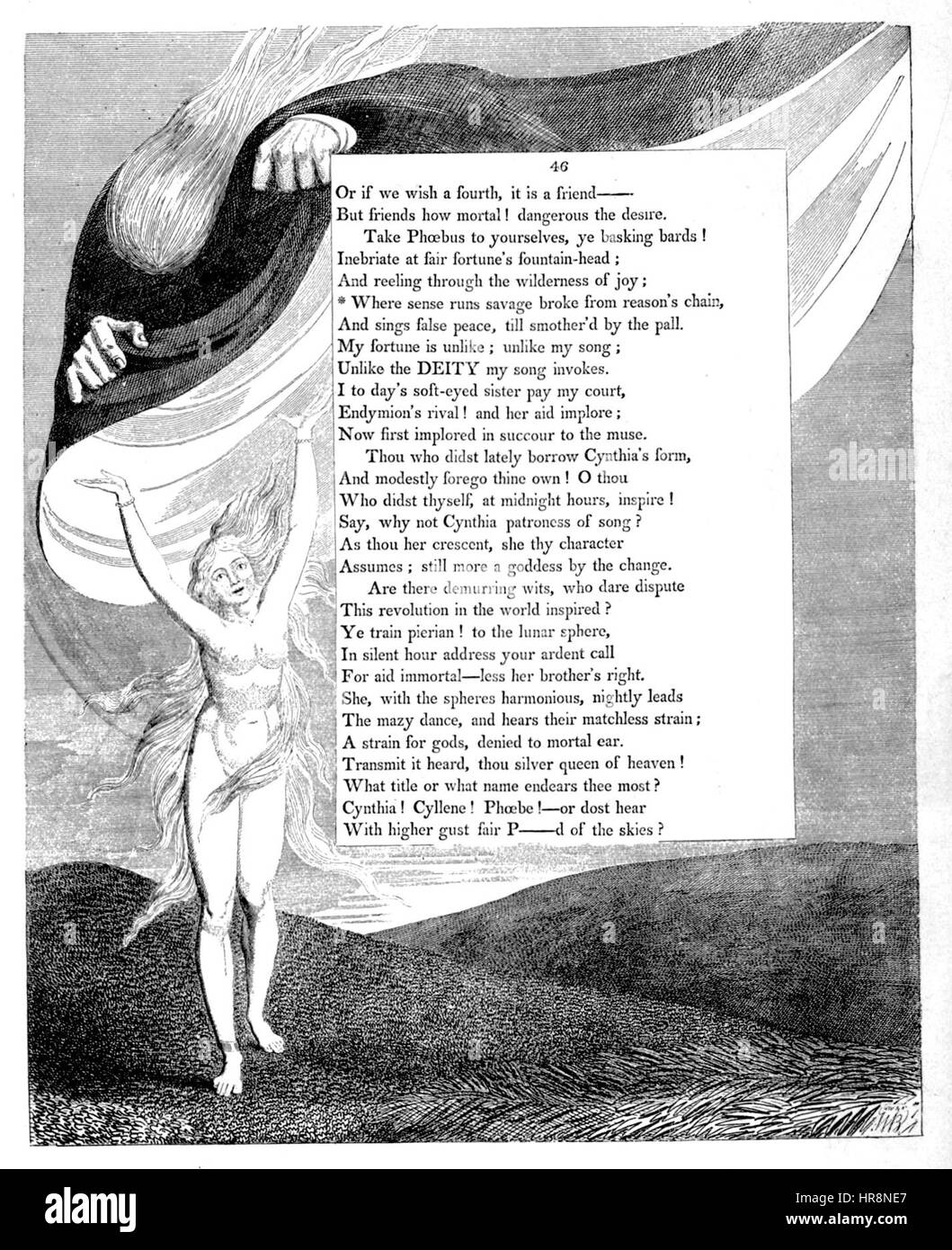 William Blake, Maler und Dichter (Seite 25-Einfassung) Stockfoto