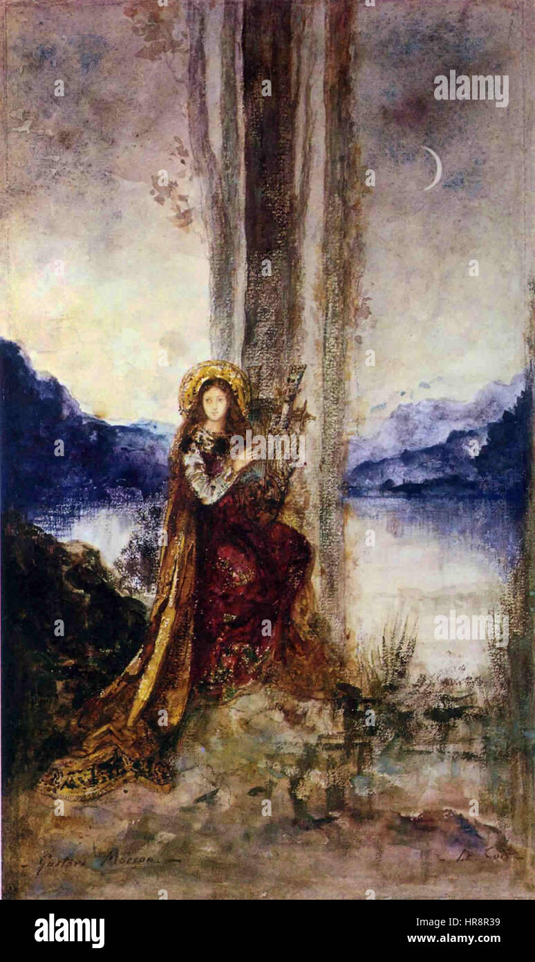 Am Abend von Gustave Moreau Stockfoto