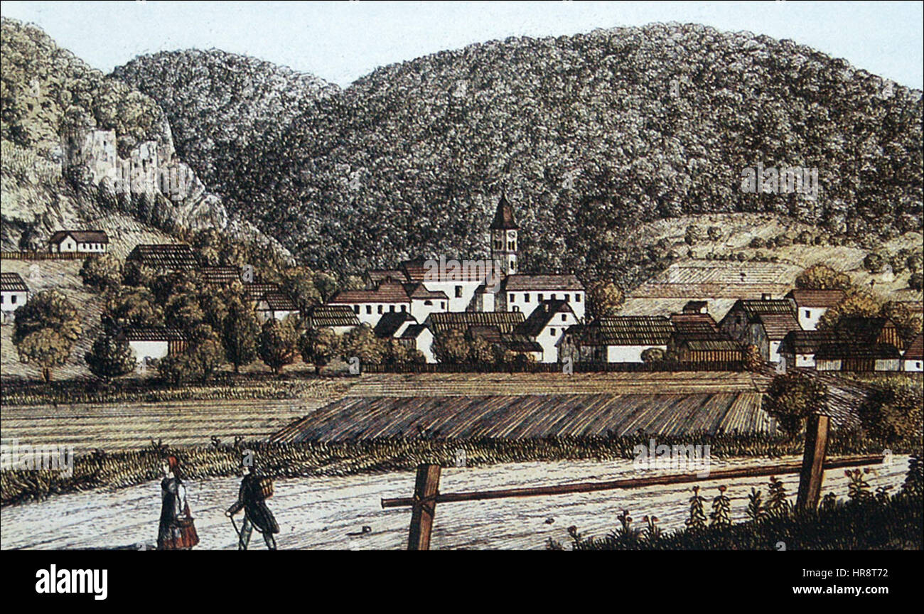 Fahradtouren Kloster 1830 Stockfoto