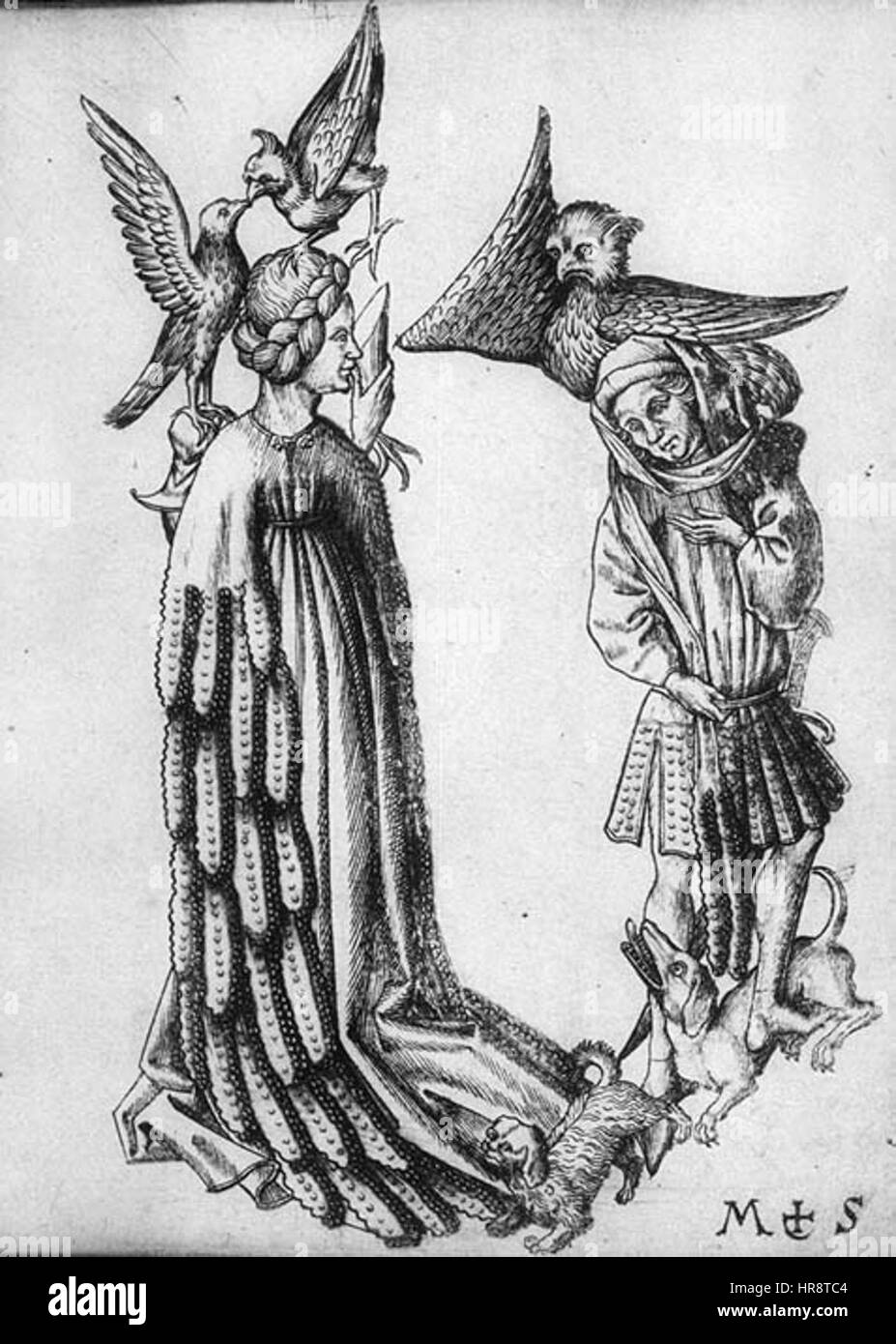 Der Buchstabe B aus dem fantastischen Alphabet Stockfoto